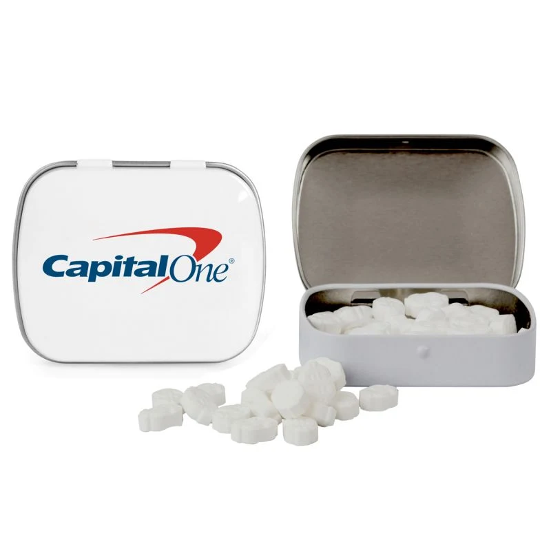 Domed Tin with Dollar Sign Shaped Mints 1