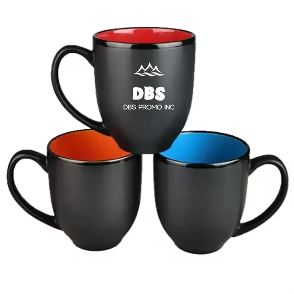 14 oz Ceramic Coffee Mug with Colored Interior 1