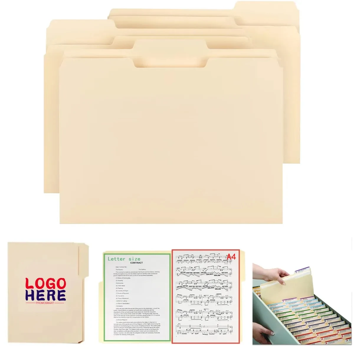 Manila File Folders Letter Size 1