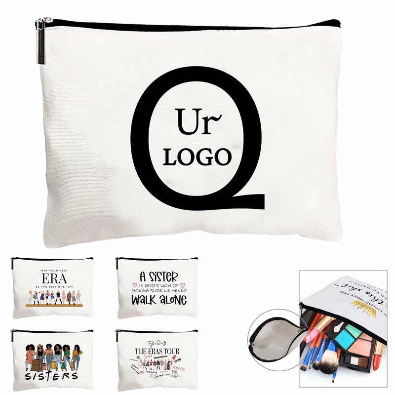 Canvas Zipper Cosmetic Bag