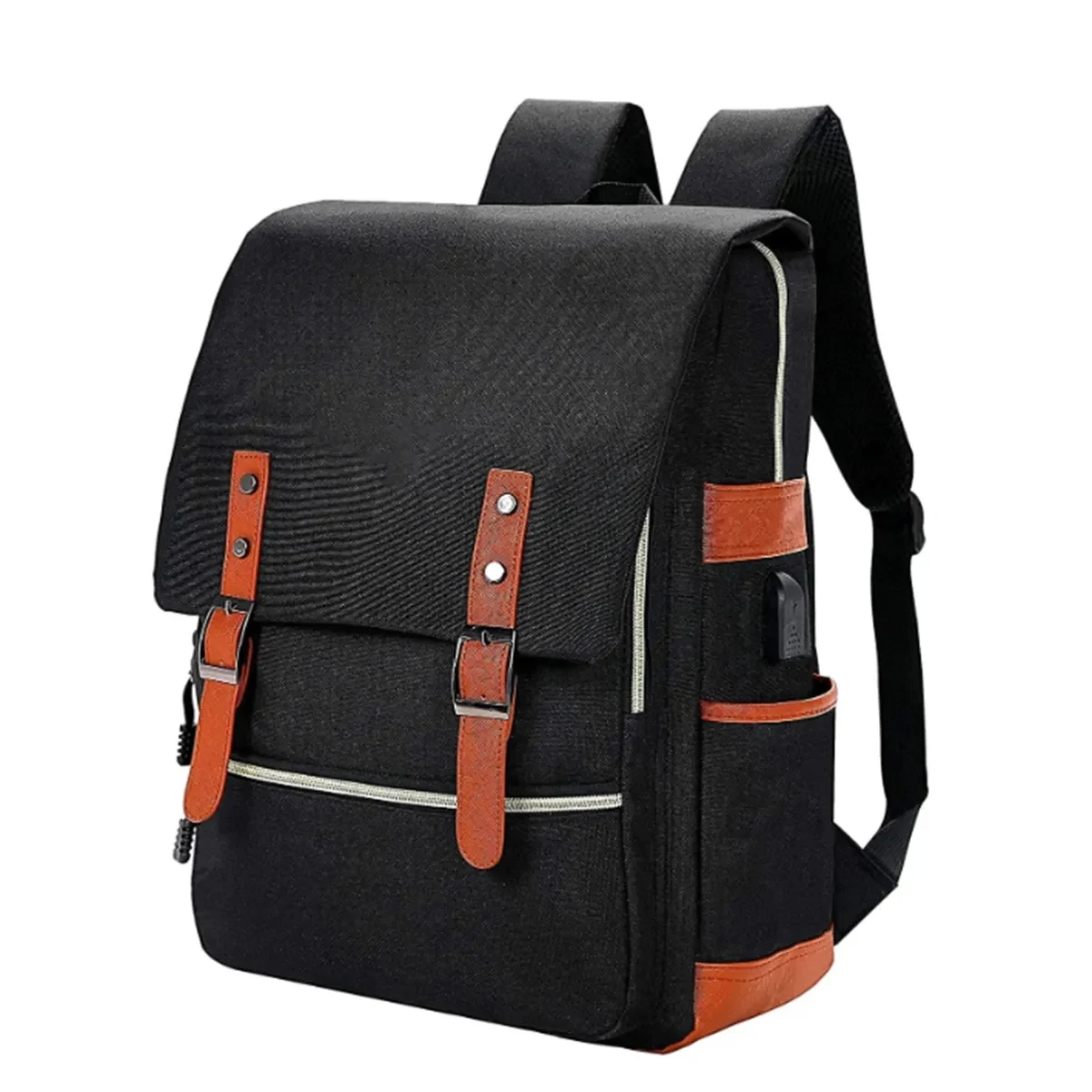 Vintage Laptop Backpack College School Bag Bookbags 1