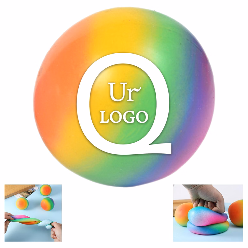 2.4 Inch Rainbow Flour Stress Relief Ball
