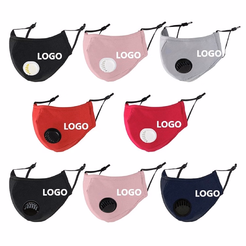 Reusable Cotton Mask with breathing valve