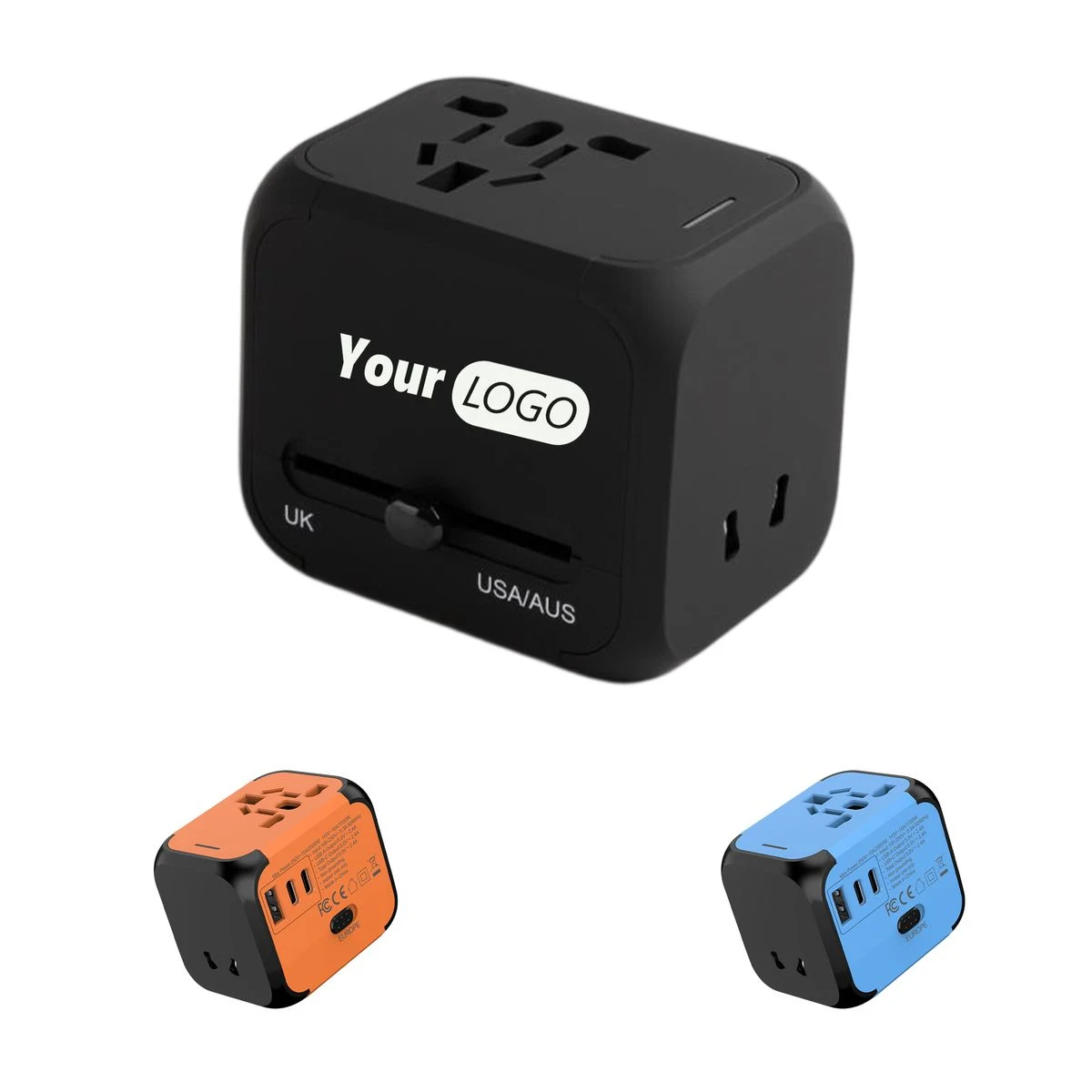 Universal Travel Adapter With USB And Type-C Ports 1