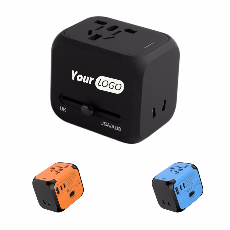 Universal Travel Adapter With USB And Type-C Ports