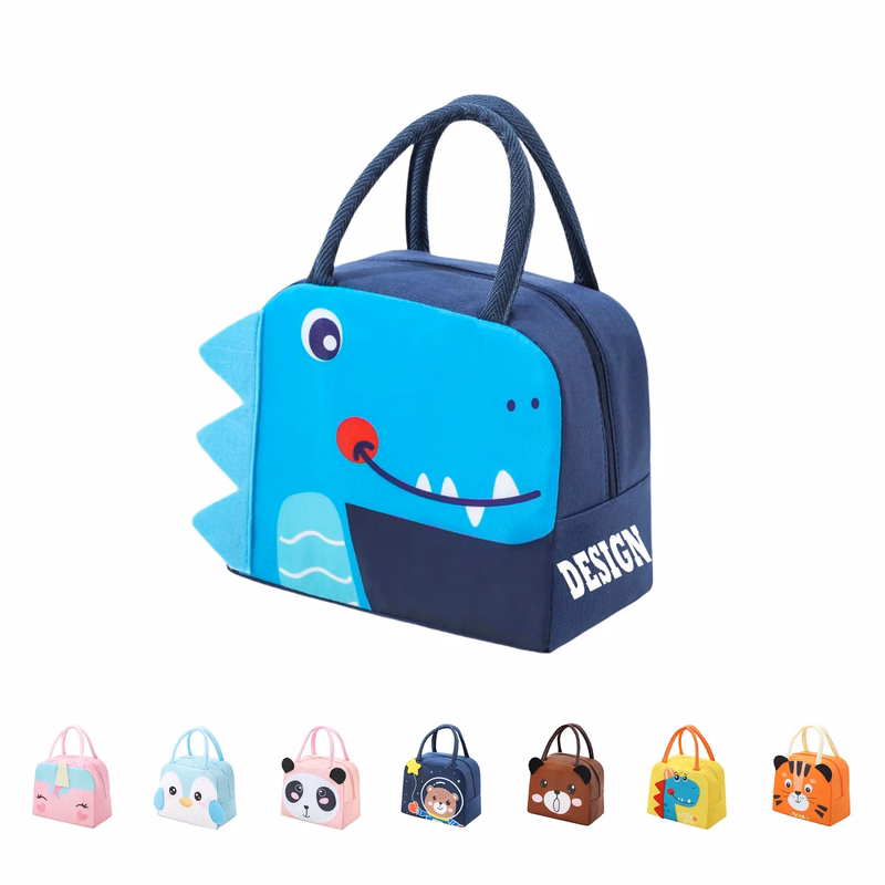 Cartoon Kids School Insulated Lunch Bag Free Shipping