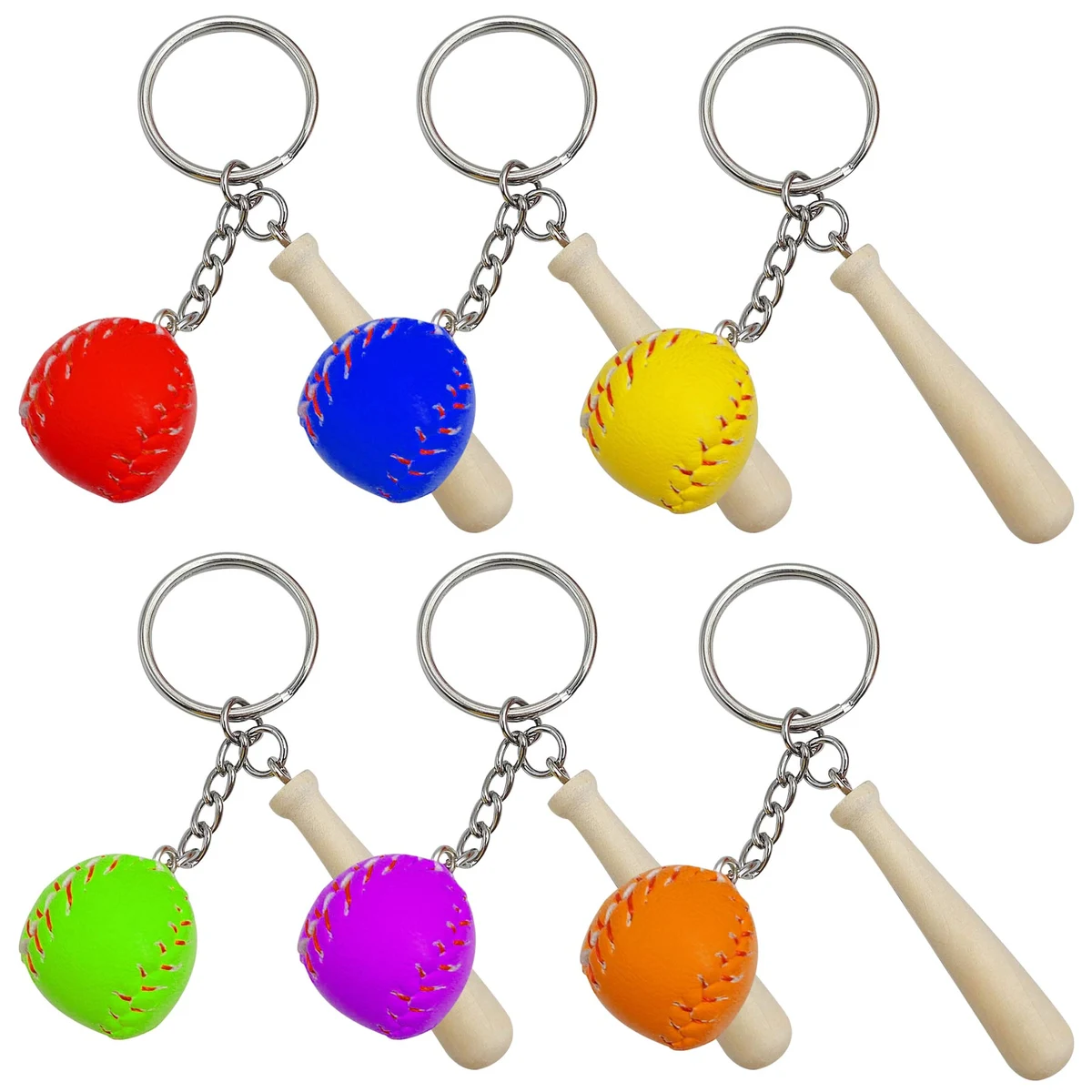 Wooden Bat Keychains 1