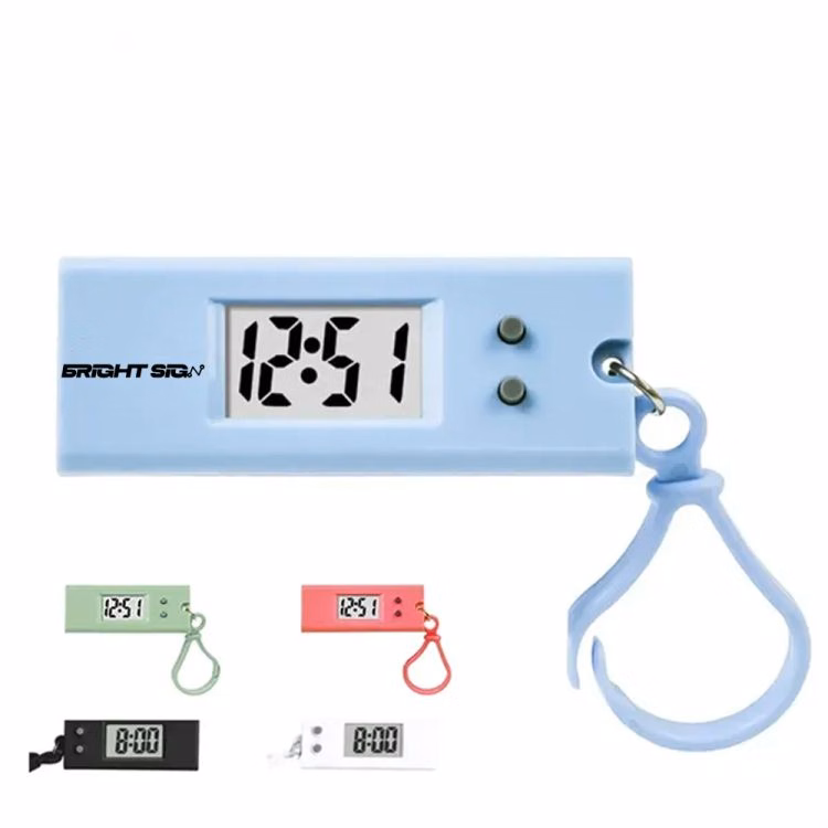 Portable Digital Clock Keychain