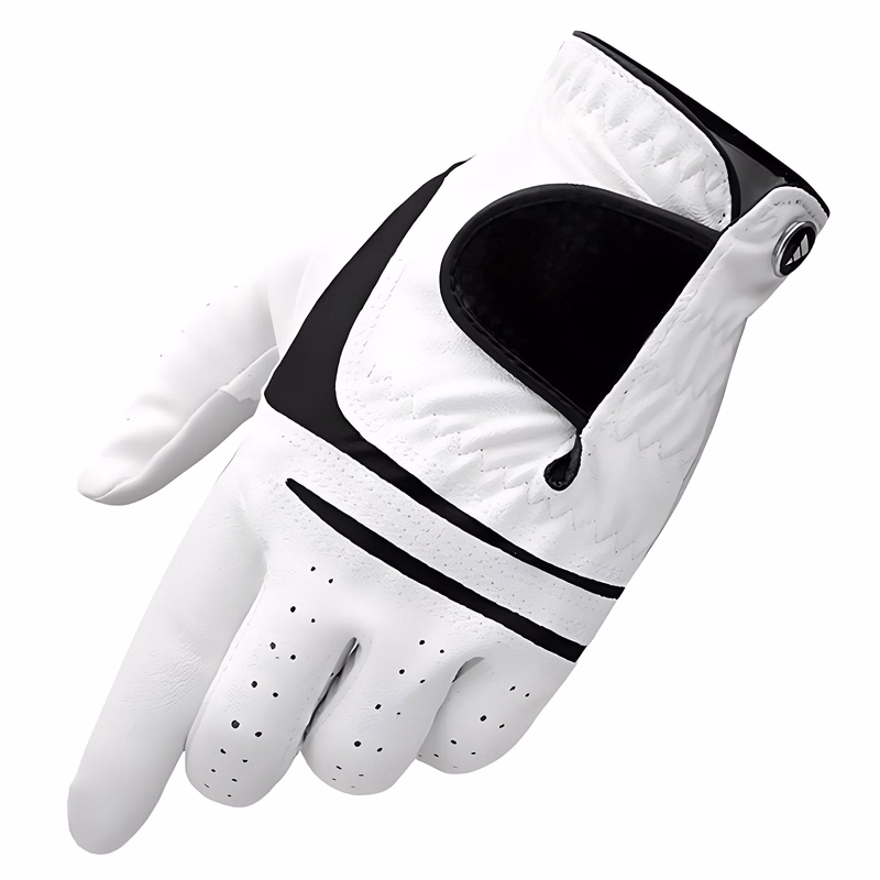 Men's sheepskin sports breathable anti-slip golf gloves