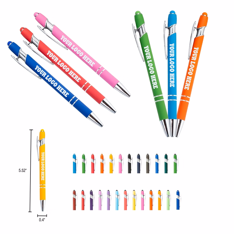 2 in 1 Touch Screen Ballpoint Pen with Stylus MOQ100