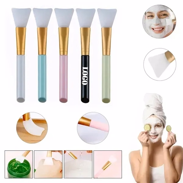 Custom 5.7 Inch Silicone Face Mask Application Brush — Skincare Promo Item