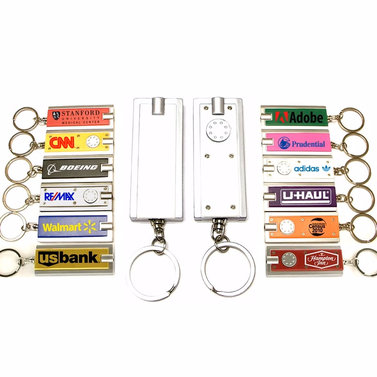 Rectangular Flashlight Key Chain