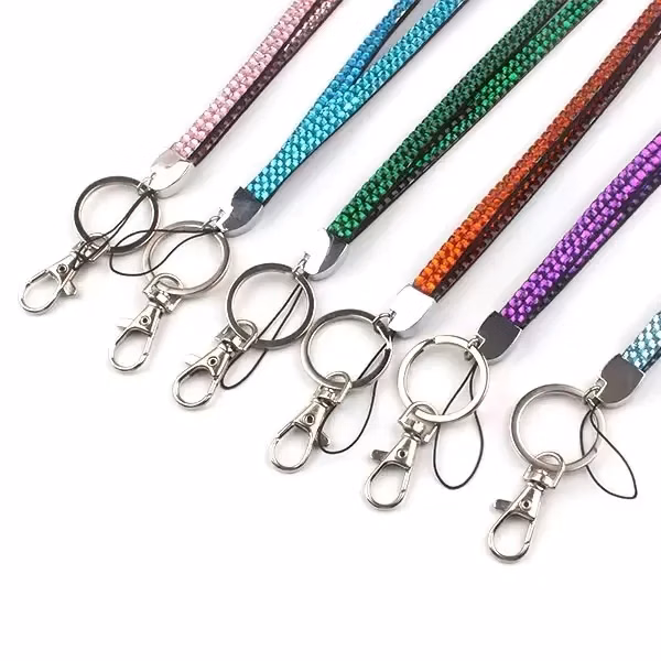 Rhinestone diamond with phone lanyard