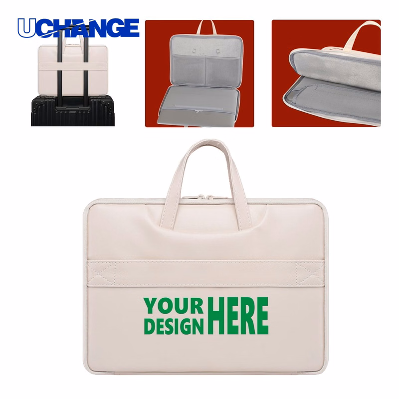 PU Leather Laptop Case with Handle