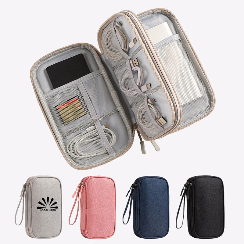 Double Layer Waterproof Electronics Organizer Bag