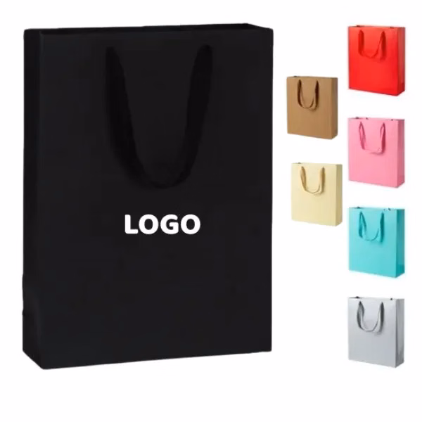 50 Gift Paper Bags with Handles