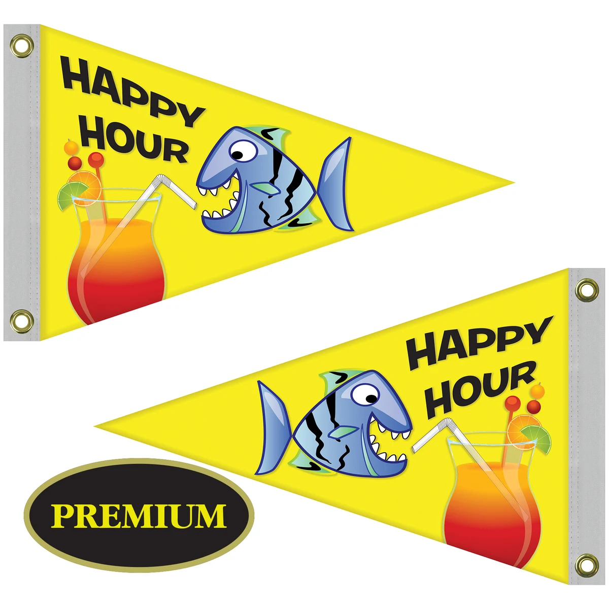 Double Sided Knitted Polyester Pennant Boat Flag (16"x24") 1