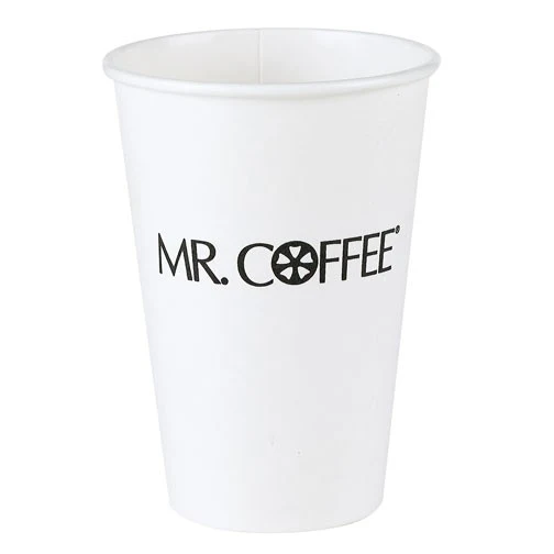 12 oz White Disposable Paper Cup 1