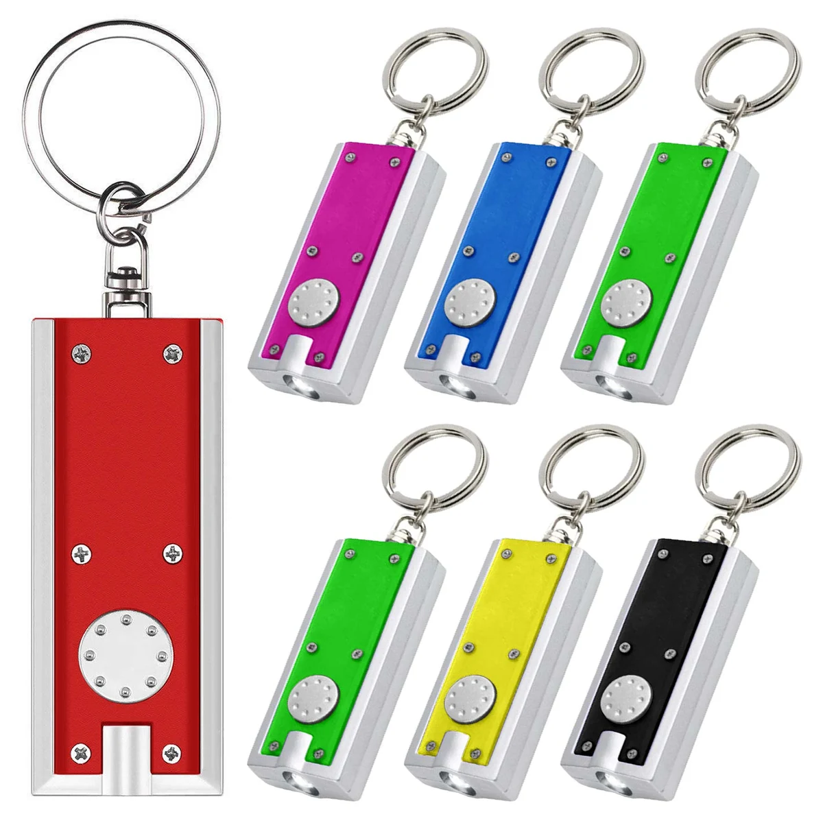 Square LED Flashlight Key Chain 1