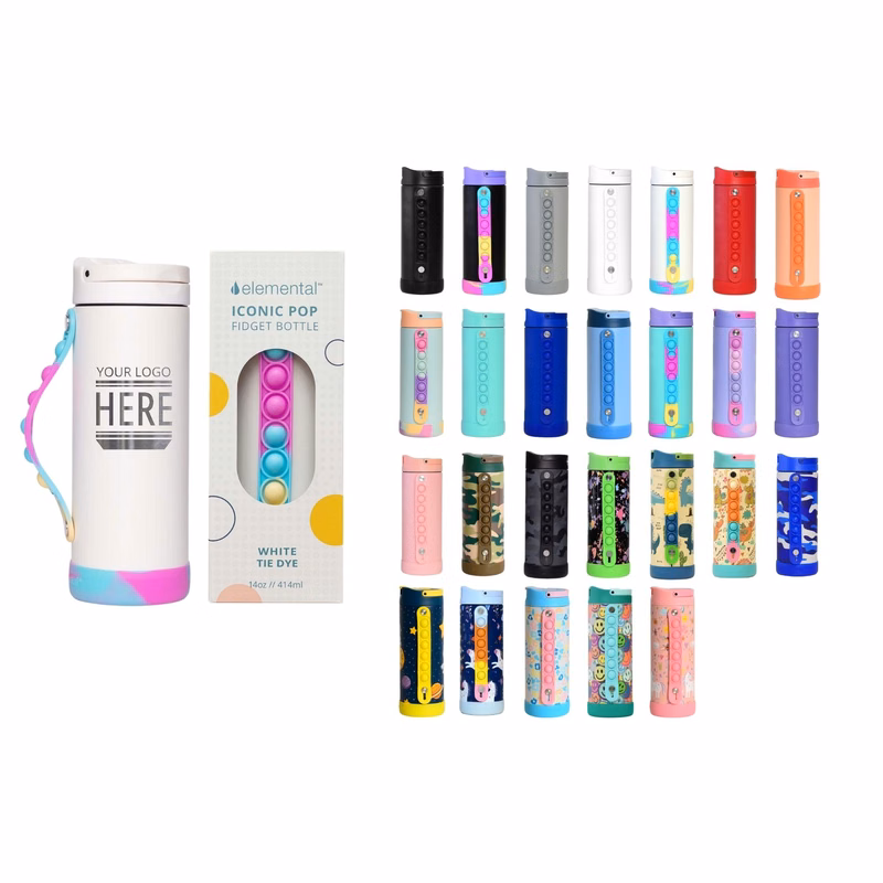 Elemental® Iconic Pop Fidget 14oz Stainless Steel Water Bottle - Vacuum Insulated