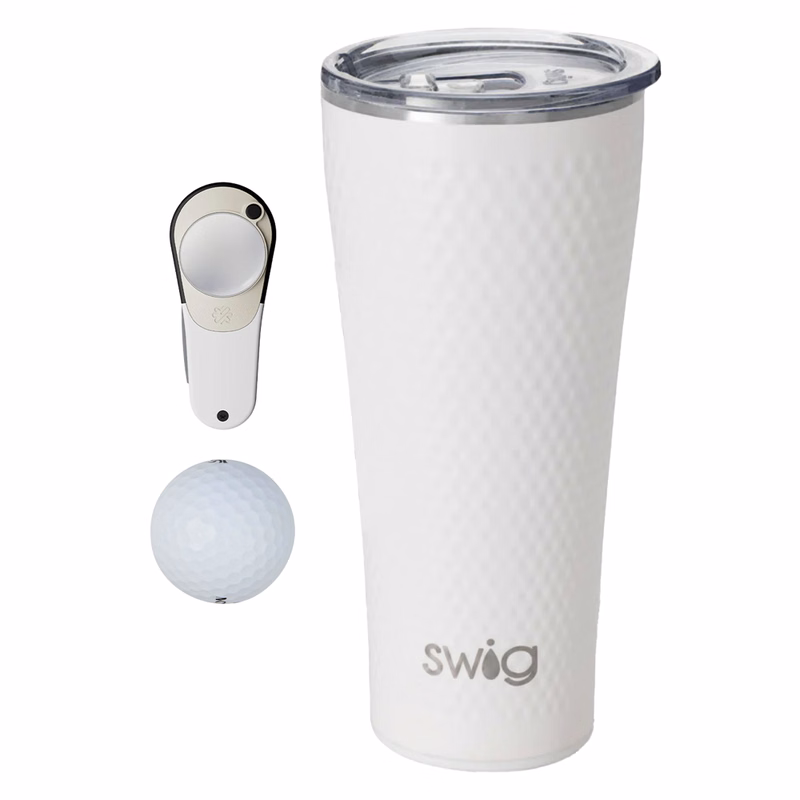 32 oz SWIG® Golf SS Tumbler, Srixon® Golf Balls & Pitchfix® Icon Divot Tool Gift Set