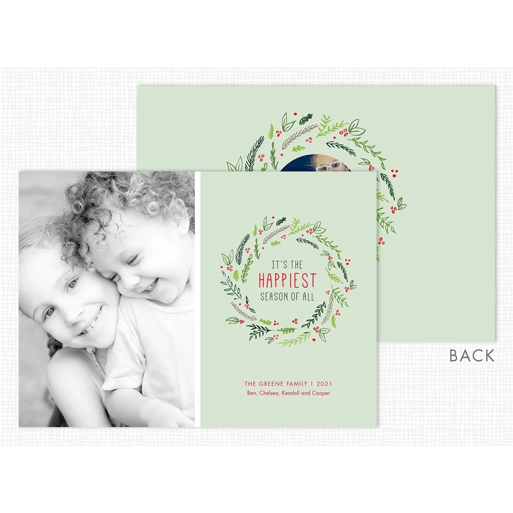 The Happiest Season Flat 2 Photo Holiday Card 1
