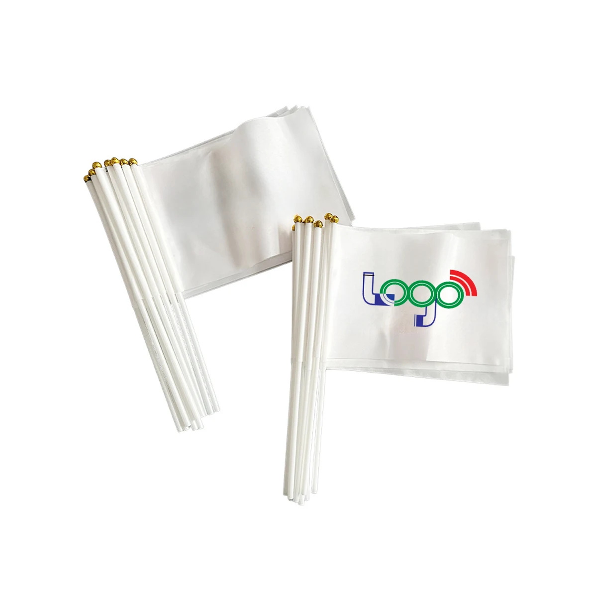 Personalized Small Hand Flag with Plastic Stick 1
