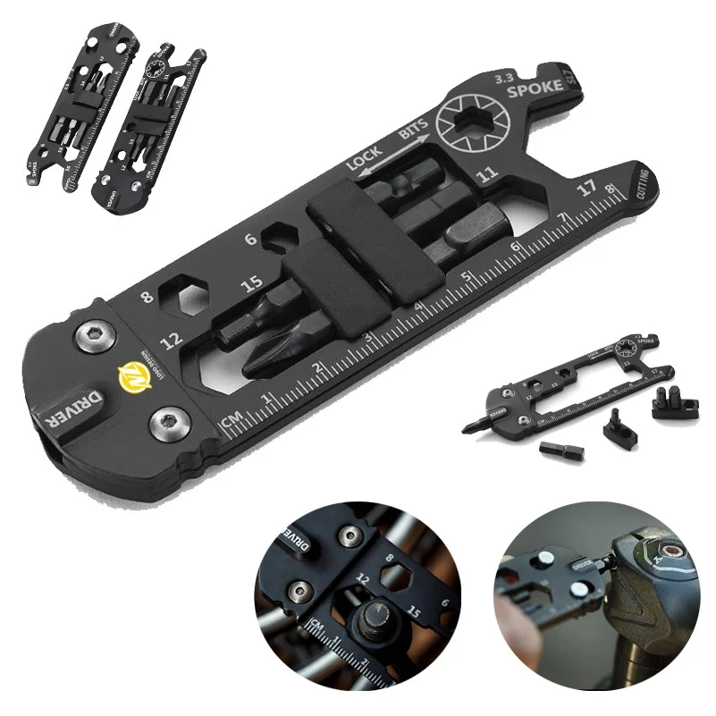 16-in-1 Outdoor Tool Wrench Fix Bicycle EDC Gear Tools 1