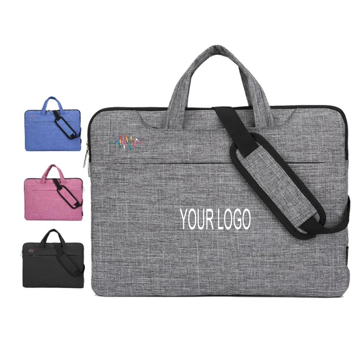 15" Messenger Laptop Bag with Shoulder Strap 1
