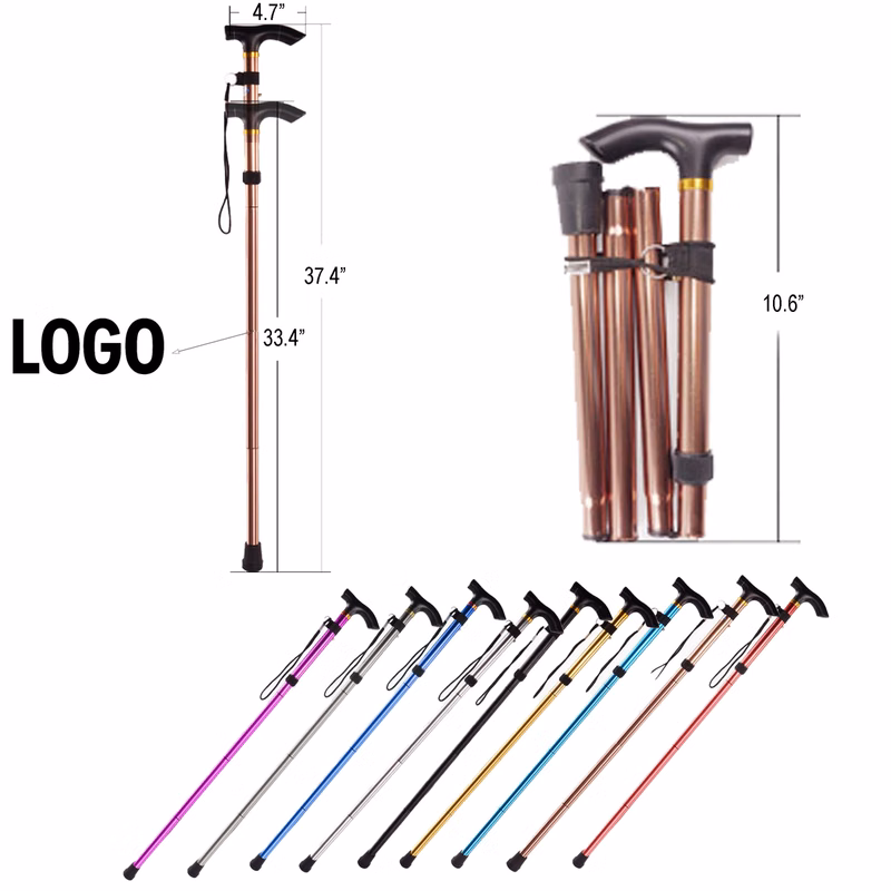 Adjustable Folding Walking Cane With Anti Slip Tip