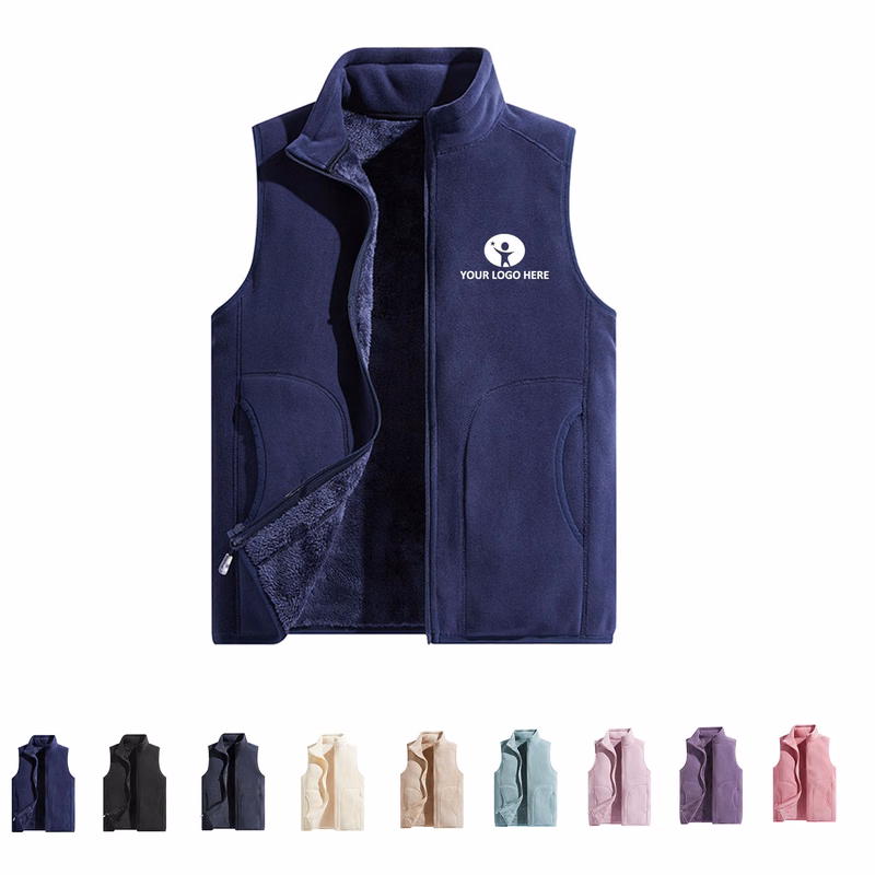 Sleeveless Full Zip Fleece Vest