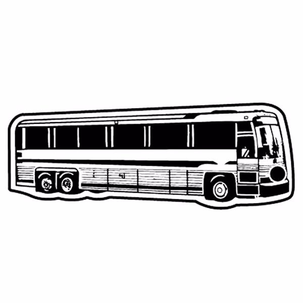 Tour Bus 3 Key Tag (Spot Color)