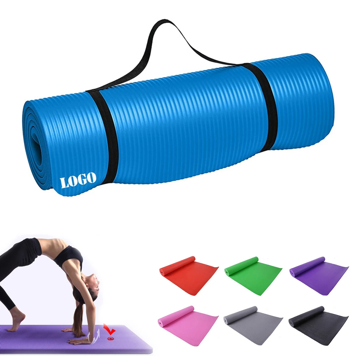 Yoga Mats With Carrying Strap 1
