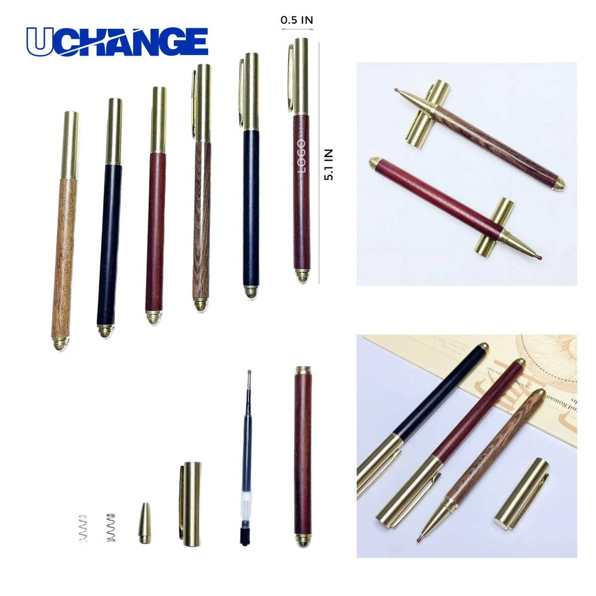 Luxurious Brass Pen With Sandalwood Body for VIPs 1