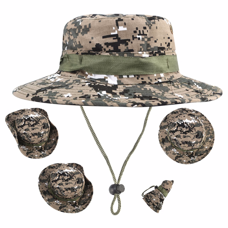 Camouflage Cowboy Fisherman Dual Style Bucket Hat