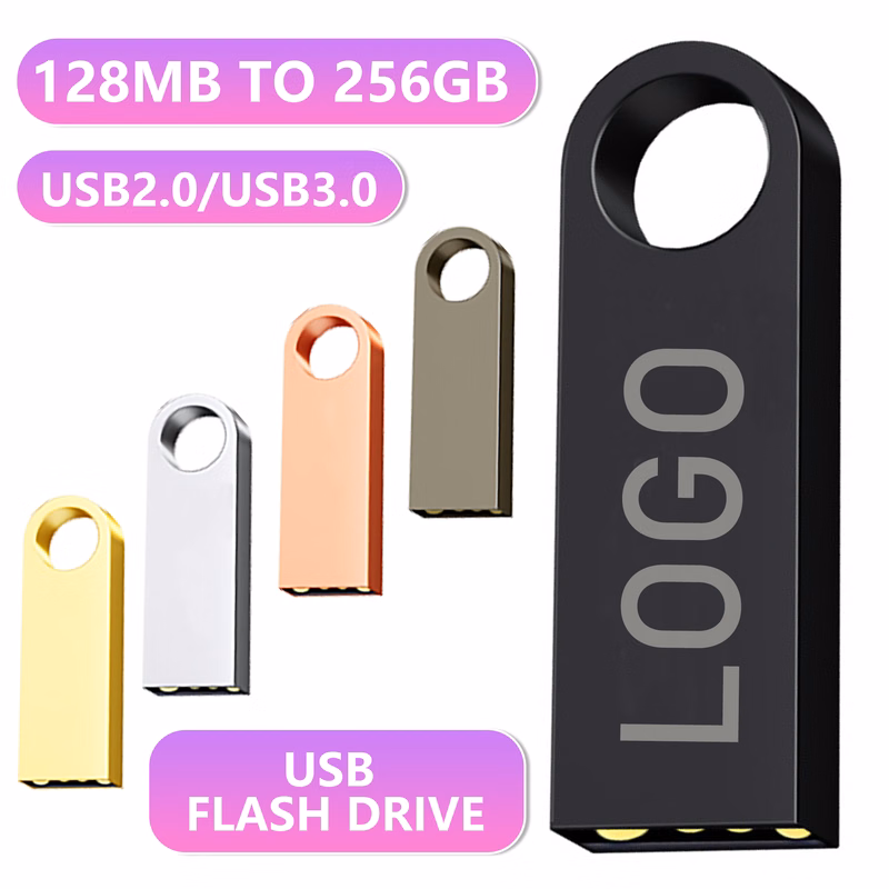 Portable high-capacity high-speed USB flash drive made of metal
