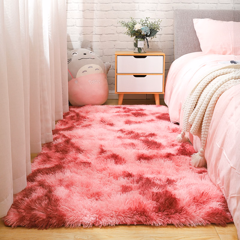 Warm Surface Soft Feel Tie-Dyed Rug