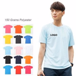 Quick Dry Sport Breathable Round Neck Polyester T Shirt