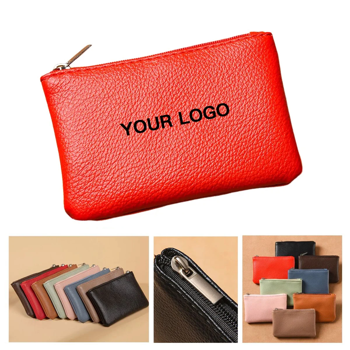 Small Zippered Coin Purse for Cards and Cash 1