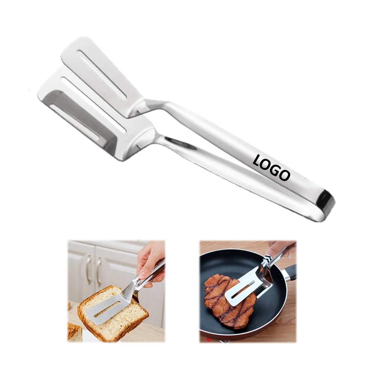 Stainless Steel Barbecue Spatula Tong 1