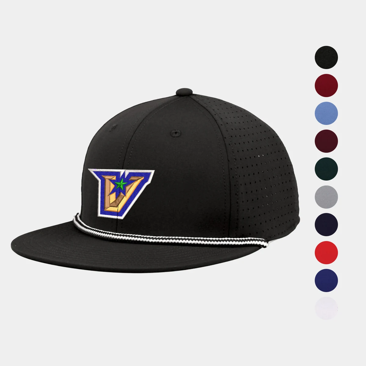 GameChanger Perforated Performance Cap with Striped Rope 1