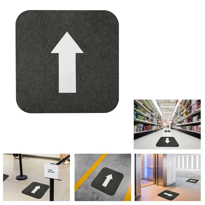 17" X 17" Directional Floor Mat 1