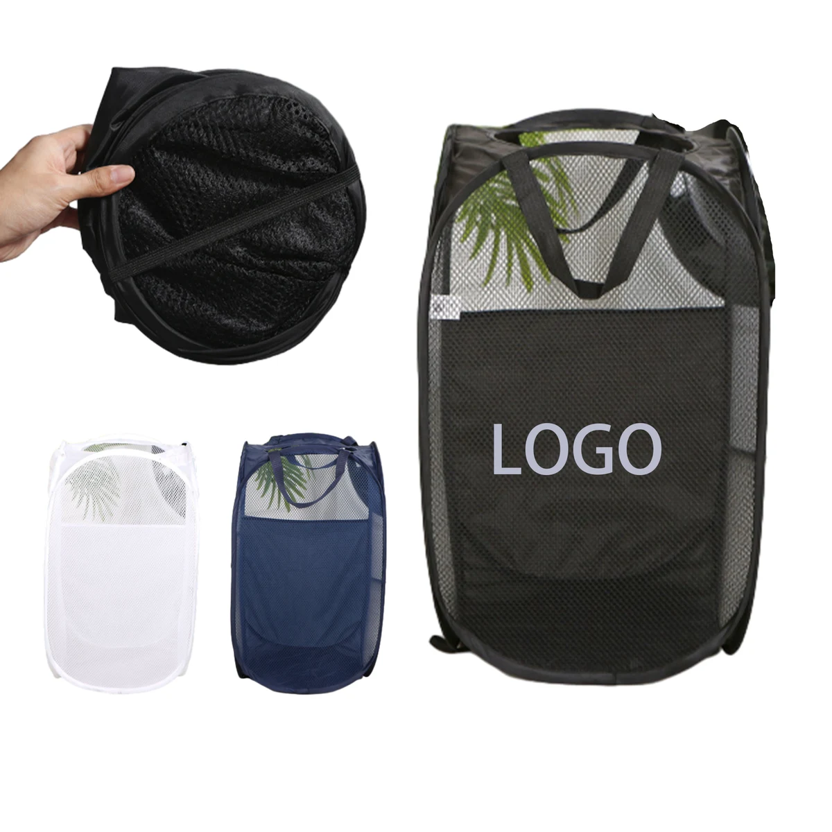 Large Durable Portable Foldable Dirty Clothes Basket 1