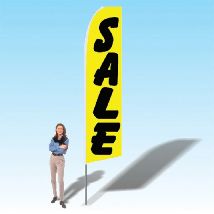 15FT Sale Yellow Advertising Banner Flag 1
