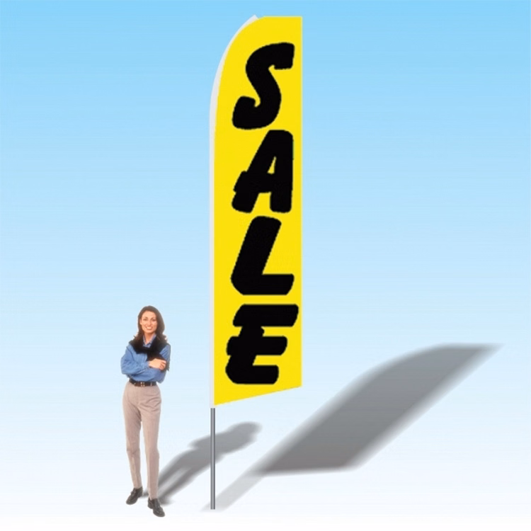 15FT Sale Yellow Advertising Banner Flag
