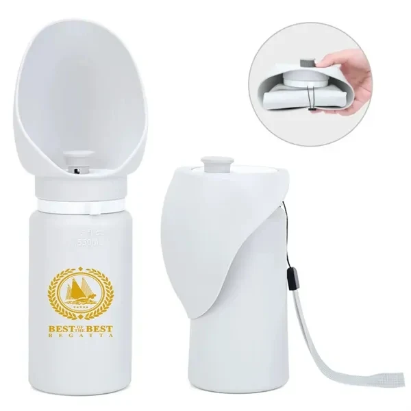 Custom BPA Free Silicone Foldable Pet Water Bottle — Outdoor Travel 1