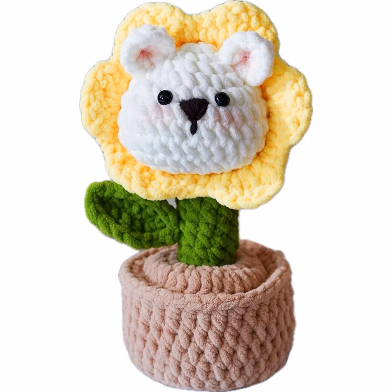 Crochet Material Package-Sunflower Bear