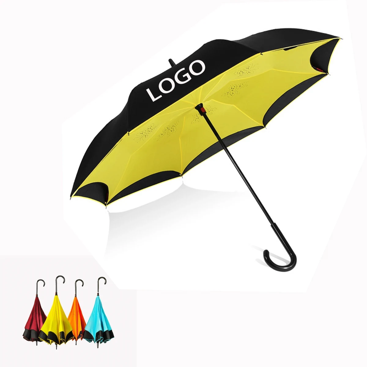 Auto Open Reverse Inverted Umbrella 1