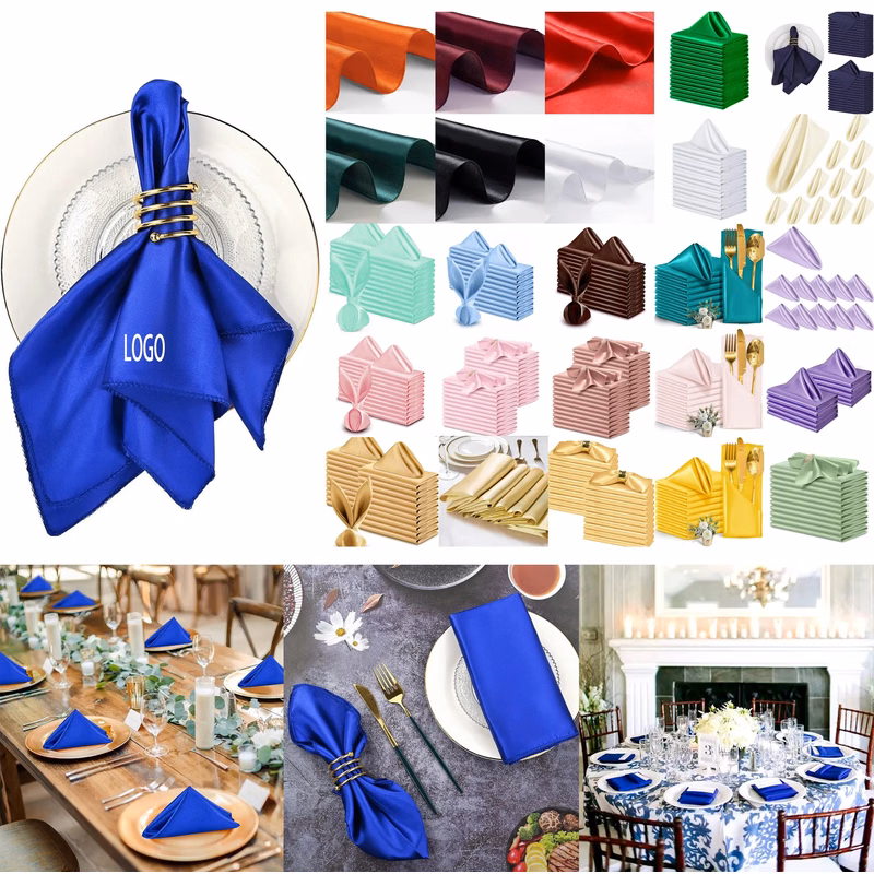Satin Dinner Napkin 17 x 17 Inch