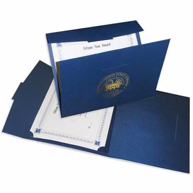 Portfolio Certificate Cover with Foil Stamped Imprint